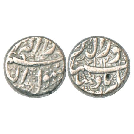 Jahangir (1605-1627 AD), Silver Rupee, Berar (partly visible) Mint, AH 1014, a bird near m
