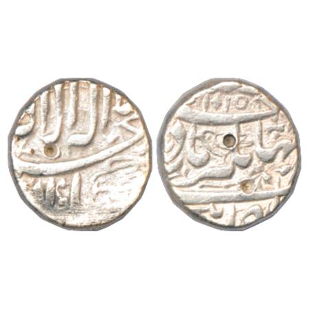 Jahangir (1605-1627 AD), Silver Rupee, Elichpur Mint, AH 1015, 'bird' on both sides, KM 14
