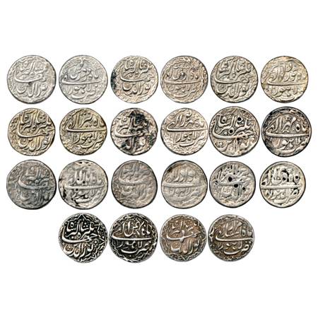 Jahangir (1605-1627 AD), Silver Rupee (11), Lahore Mint, Farwardin, Ardibihist, Khurdad, T