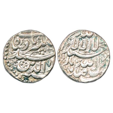 Jahangir (1605-1627 AD), Silver Heavy Rupee (20% Heavy Weight), 13.59g. Qandhar Mint, 'Nur