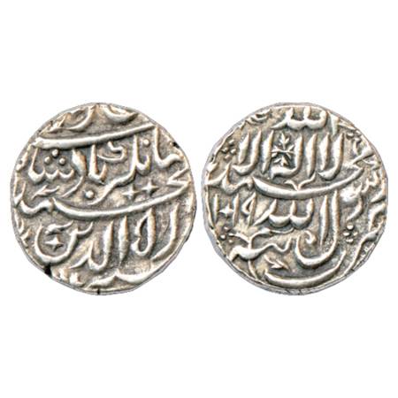 Jahangir (1605-1627 AD), Silver Heavy Rupee (20 % Heavy Weight), 13.46g. Tatta Mint, 'Nur 