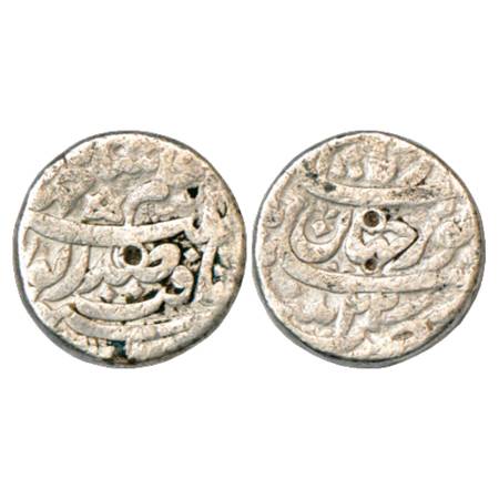 Jahangir with the name of Noor Jahan, Silver Rupee, Patna Mint, RY 22, KM 168.5. Fine, Ver