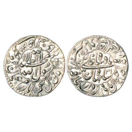 Shah Jahan (1627-1658 AD), Silver Rupee, Dar ul-Khilafat Akbarabad Mint, AH 1068/RY 31, 11