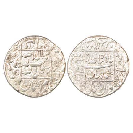 Shah Jahan (1627-1658 AD), Silver Rupee, Allahabad Mint, AH 1042/RY 6, KM 235.5. Very Fine