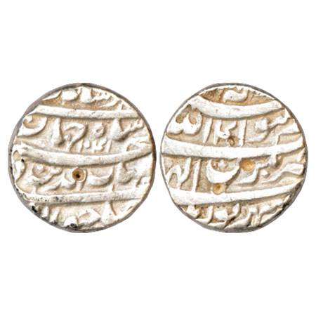 Shah Jahan (1627-1658 AD), Silver Rupee, Bhakkar Mint, Shahrewar, AH 1041/RY 4, KM 224.7. 