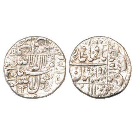 Shah Jahan (1628-1658 AD), Silver Rupee, Daultabad Mint, AH 1063/RY 26, KM 235.10. Very Fi