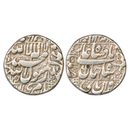 Shah Jahan (1628-1658 AD), Silver Rupee, Multan Mint, AH 1043/RY 6, KM 235.19. Very Fine, 