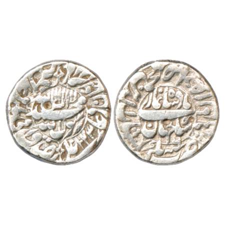Shah Jahan (1628-1658 AD), Silver Rupee, Nagar Mint, AH 1043/RY 6, KM 228.6. Very Fine, Sc