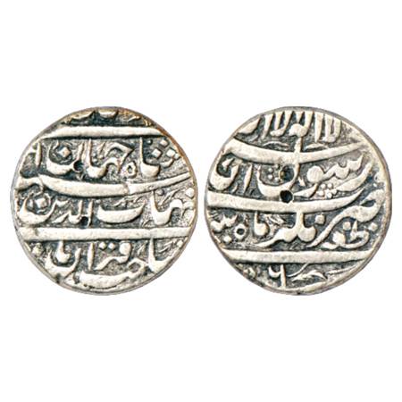 Shah Jahan (1628-1658 AD), Silver Rupee, Zafarnagar Mint, RY 6, KM 224.19. Very Fine+, Ver