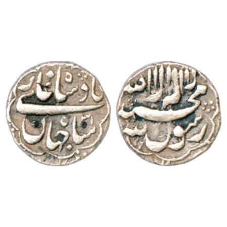 Shah Jahan (1628-1658 AD), Silver ¼ Rupee, 2.79g, NM, RY 31, similar KM 212.1. Very Fine+,