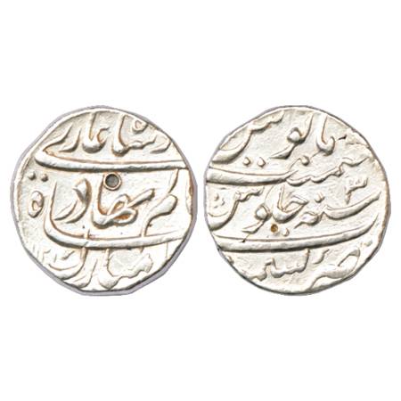Shah Alam Bahadur (1707-1712 AD), Silver Rupee, Kashmir Mint, AH 1121/RY 3, KM 348.24. Ver