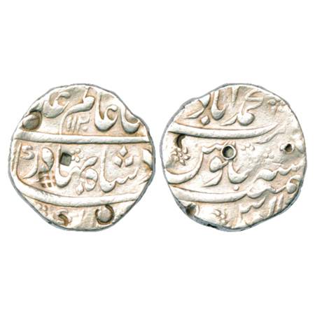 Shah Alam Bahadur (1707-1712 AD), Silver Rupee, Muhammadabad Mint, AH 1120, KM 348.28. Shr
