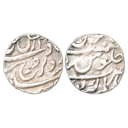 Farrukhsiyar (1713-1719 AD), Silver Rupee, Alamgirpur Mint, RY 5, KM 377.8. Very Fine+, Ra