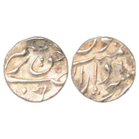Farrukhsiyar (1713-1719 AD), Silver 1/8 Rupee, 1.34g, Dar us-Sarur Burhanpur (off flan) Mi