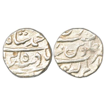 Muhammad Shah (1719-1748 AD), Silver Rupee, Alamgirpur Mint, RY 8, KM 436.5. Very Fine, Ra