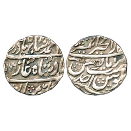 Ahmad Shah Bahadur (1748-1754 AD), Silver Rupee, Dar ul-Khair Ajmer Mint, AH 1166/RY Ahd (