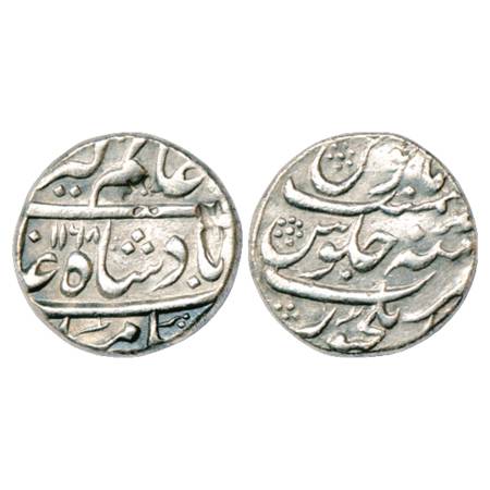 Alamgir II (1754-1759 AD), Silver Rupee, Elichpur Mint, AH 1168/RY Ahd, unpublished in KM.
