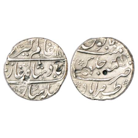 Alamgir II (1754-1759 AD), Silver Rupee, Zafarabad (fully visible) Mint, AH 116x/RY 4, unp