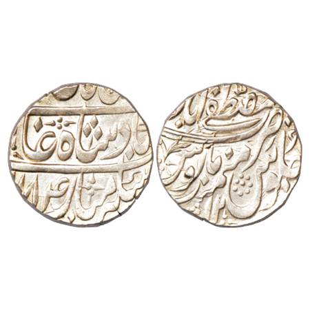 Rohilla Chieftaincies, Silver Rupee, Mustaafabad Mint, in the name of Shah Alam II, AH 118