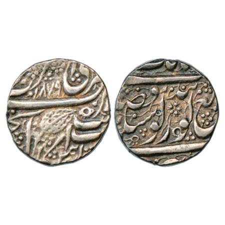 Sikh Empire, Ranjit Singh (1799-1839 AD), Silver Rupee, Amritsar Mint, VS 1879. Very Fine,