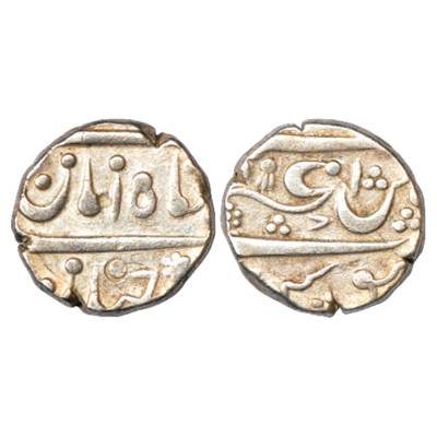 Maratha Confederacy, Silver Rupee, Belgaum-Shahpur Mint, struck in the name of Muhammad Sh