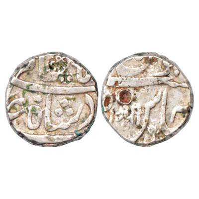 Maratha Confederacy, Silver Rupee, Chakan (Mominabad) Mint, in the name of Shah Alam II, w
