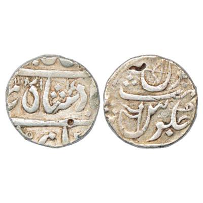 Maratha Confederacy, Silver Rupee, Gulshanabad Nasik Mint, in the name of Shah Alam II, AH