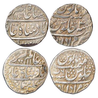 Rohilla Chieftaincies, Hafiz Rahmat Khan, Silver Rupee (2), Muradabad Mint, AH 1176/RY 4 a