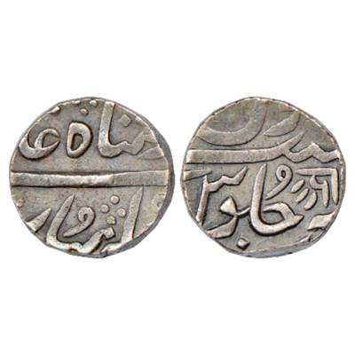 Baroda, Anand Rao (1800-1819 AD), Silver Rupee, Petlad or Dholka Mint, in the name of Shah
