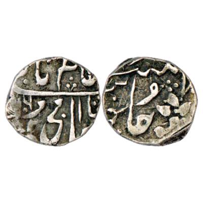 Gwalior, Daulat Rao Sindhia (1794-1827 AD), Silver ½ Rupee, Sipri Mint, 5.41g, in the name