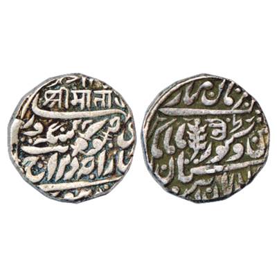 Jodhpur, Jaswant Singh II (1873-1895 AD), Silver Rupee, Jodhpur Mint, in the name of Queen