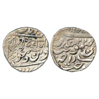 Jodhpur, Jaswant Singh II (1873-1895 AD), Silver Rupee, Sojat Mint, in the name of Queen V