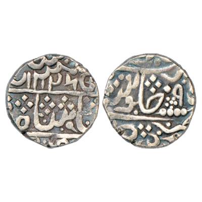 Karauli, Silver Rupee, in the name of Bahadur Shah II, AH 1245/RY 9, KM 31. Very Fine, Sca