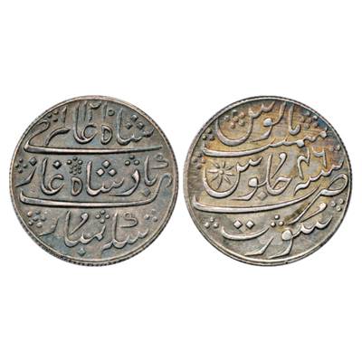 Bombay Presidency, Silver Rupee, Surat Mint, in the name of Shah Alam II, AH 1215/RY 46, V