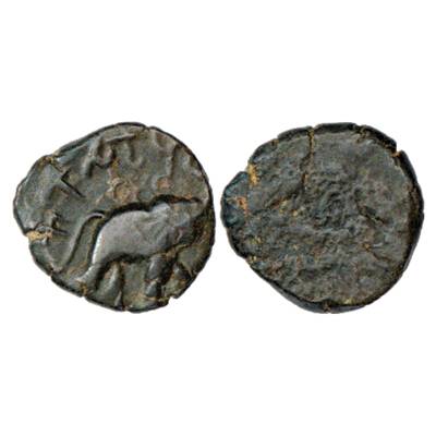 Satavahanas, Kosikiputa Siri Satakani from Newase-Paithan region, arsenical 'elephant' typ