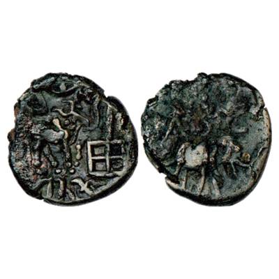 Yaudheyas, arsenical Copper Alloyed Coin of the 'southern' series, MIGIS type 948, 4.49g. 