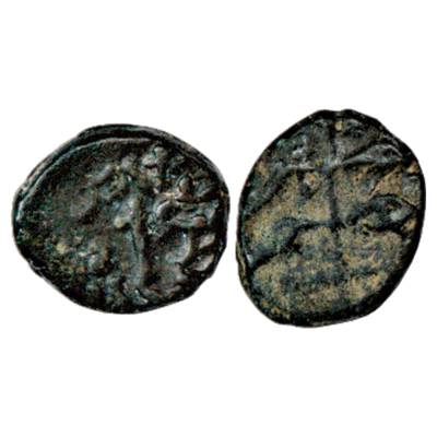 Western Kshatrapas, Kshaharata house, arsenical Copper Coin, Nahapana, Bhokardan type, Jha