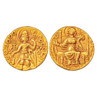 Post-Kushan Gangetic Valley, 'Mashra' / 'Magra' (250-300 AD), Gold Dinar, Goebl 578, 7.73g