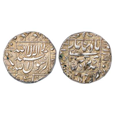 Murad Bakhsh (1658 AD), Silver Rupee, Ahmadabad Mint, AH (1)068/RY Ahd, KM 272.1. Very Fin