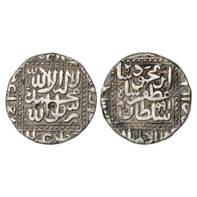 Sultans of Gujarat, Shams al-Din Muzaffar III (Second Region, 1583-1584 AD), Silver Rupee,
