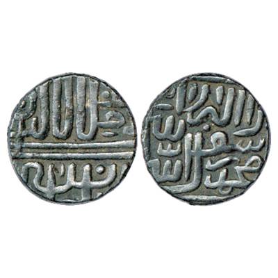 Akbar (1556-1605 AD), Silver Tanka, struck to local Malwa standard, NM, 7.0g. Obv: Full na