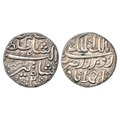 Jahangir with Pre-accession name Salim, Silver Rupee, Ahmadabad Mint, Tir 2, KM 140.2. Ver