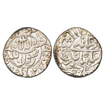Shah Jahan (1628-1658 AD), Silver Rupee, Surat Mint, AH 1067/RY 31 (6 is Retrograde to 2),