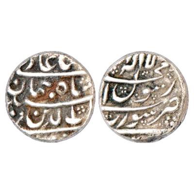 Shah Jahan (1628-1658 AD), Silver ½ Rupee, Surat Mint, KM 213.2. Very Fine, Very Scarce.