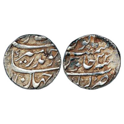 Aurangzeb (1658-1707 AD), Silver Rupee, Katak Mint, AH (11)10/RY 43, KM 300.50. Very Fine,