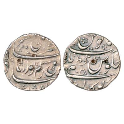 Farrukhsiyar (1713-1719 AD), Silver Rupee, Azamnagar Gokak Mint, RY 2, KM 377.27. Very Fin