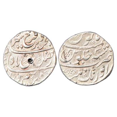 Farrukhsiyar (1713-1719 AD), Silver Rupee, Aurangnagar Mint, (Full visible), RY 3, KM 377.