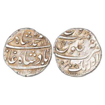 Muhammad Shah (1719-1748 AD), Silver Rupee, Aurangnagar Mint, AH 116x/RY 30, KM 436.9. Shr