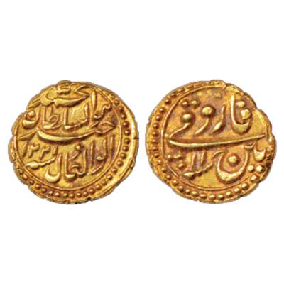 Mysore, Tipu Sultan (1787-1799 AD), Gold (Farooqi), 3.45g, Pattan Mint, AM 1221/RY 11, KM 