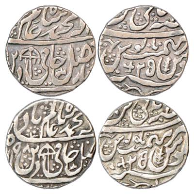 Rohilla Chieftaincies, Faizullah Khan (1754-1794 AD), Silver Rupee (2), Qasbah Panipat Min